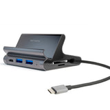 4smarts 7-i-1 USB-C Hub Universellt Stativ för Mobil & Surfplatta - Grå