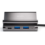 4smarts 7-i-1 USB-C Hub Universellt Stativ för Mobil & Surfplatta - Grå