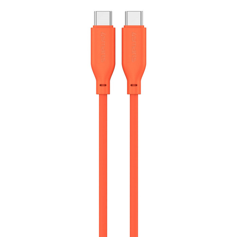 4smarts High Flex USB-C till USB-C-kabel 60W - 1,5 meter - Orange