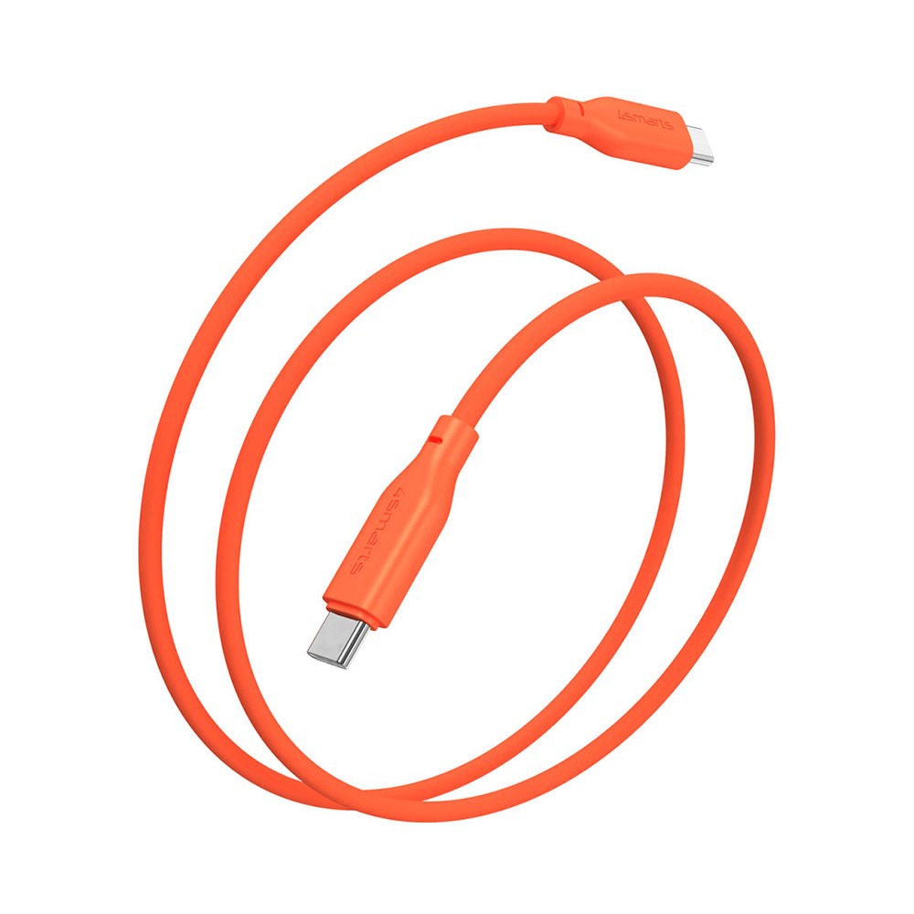 4smarts High Flex USB-C till USB-C-kabel 60W - 1,5 meter - Orange