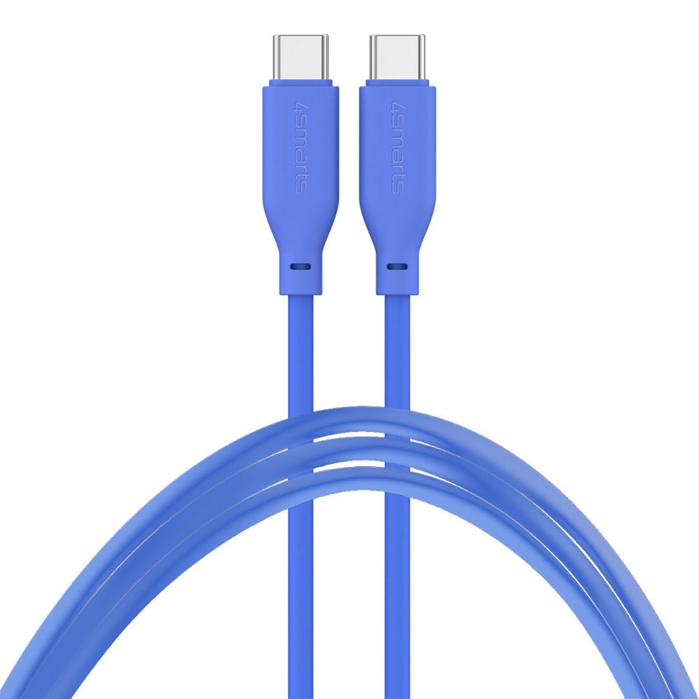 4smarts High Flex USB-C till USB-C-kabel 60W - 1,5 meter - Blå