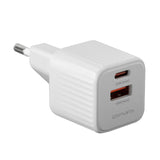 4smarts Väggladdare 20W med 1x USB-A / 1x USB-C - Vit