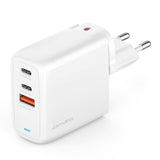 65W PD 4smarts Charger GaN Flex - Väggladdare med 1 x USB-A & 2 x USB-C - Vit