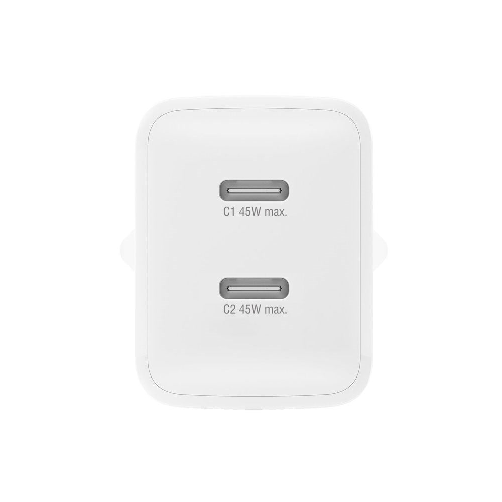 4smarts PDPlug 45W Väggladdare med 2 x USB-C - Vit