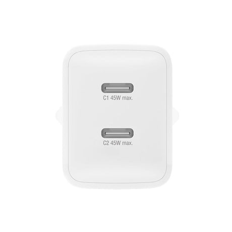 4smarts PDPlug 45W Väggladdare med 2 x USB-C - Vit