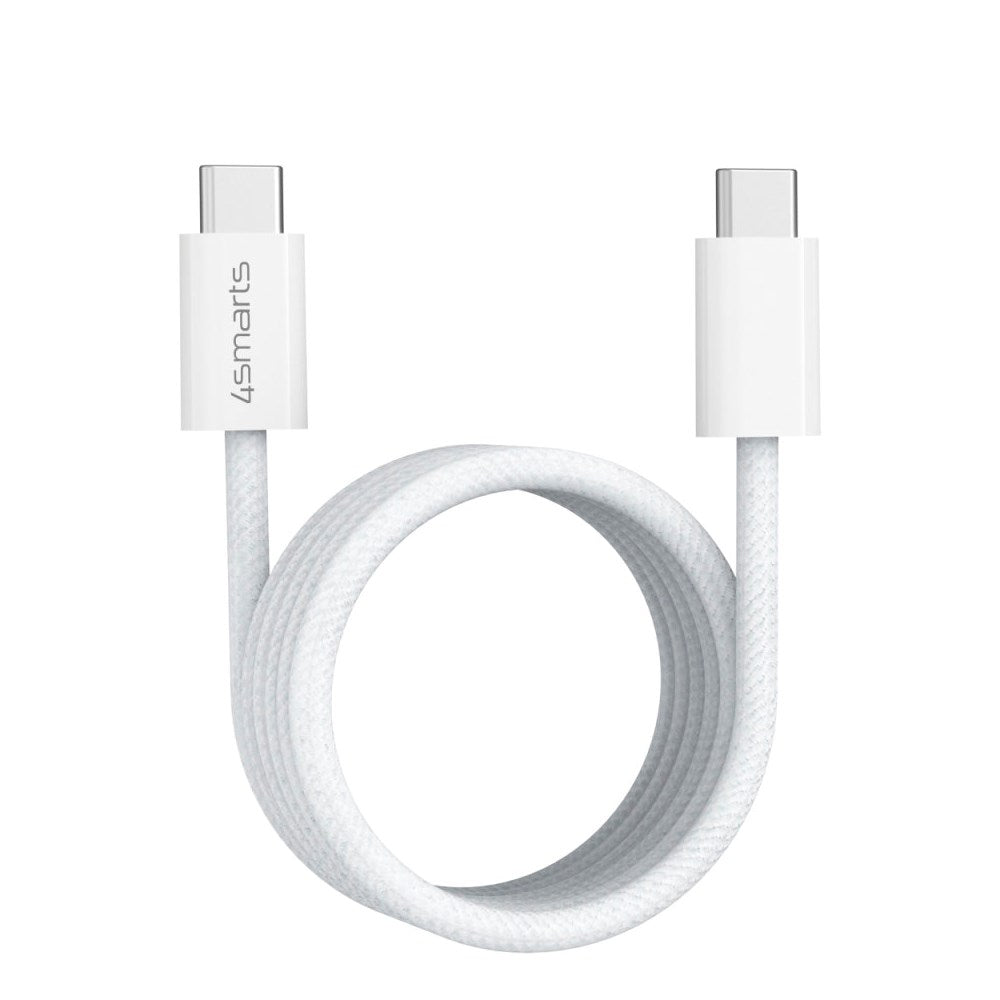 4smarts Magnetisk USB-C till USB-C Kabel 100W PD - 1.5m - Vit