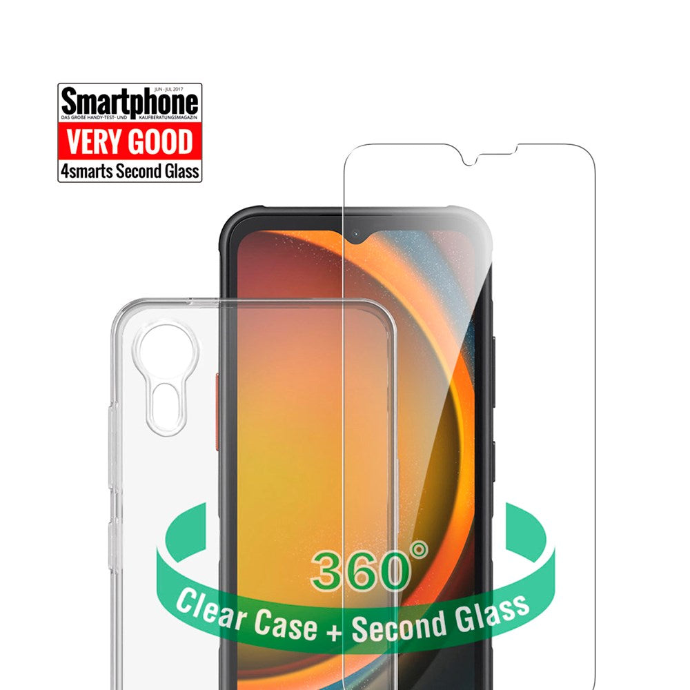 Samsung Galaxy Xcover 7 4smarts Second Glass X-Pro 360° Protection Set (Skal + Skärmskydd)