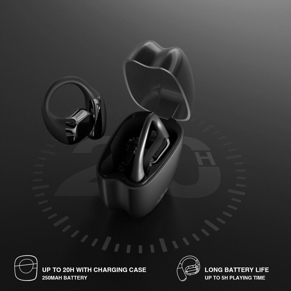 4smarts True Wireless SkyBuds Sport Hörlurar - Open-Ear - Svart