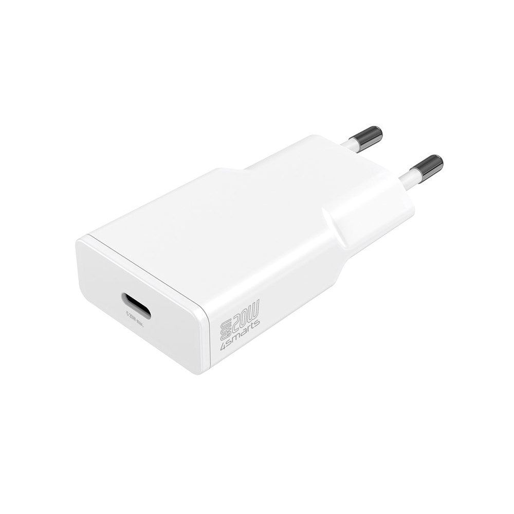 4Smarts PD Slim Väggladdare GaN 20W med USB-C - Vit