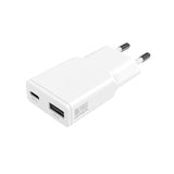 4Smarts PD Slim Väggladdare GaN 20W med 1 x USB-C & 1 x USB-A - Vit