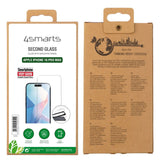 iPhone 16 Pro Max 4smarts Second Glass Skärmskydd med Monteringsram - Case Friendly - Genomskinlig