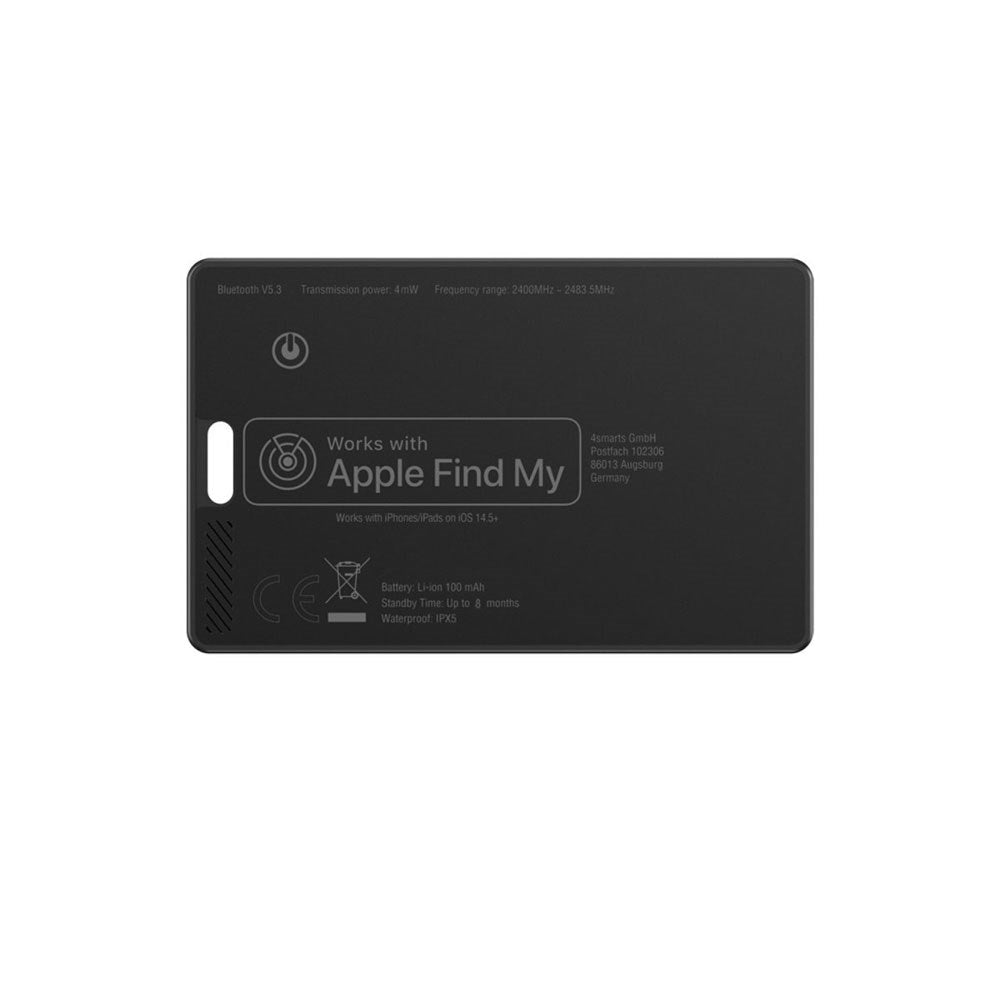 4Smarts Location Finder SkyTag-Kort - Trådlös Laddning - Svart