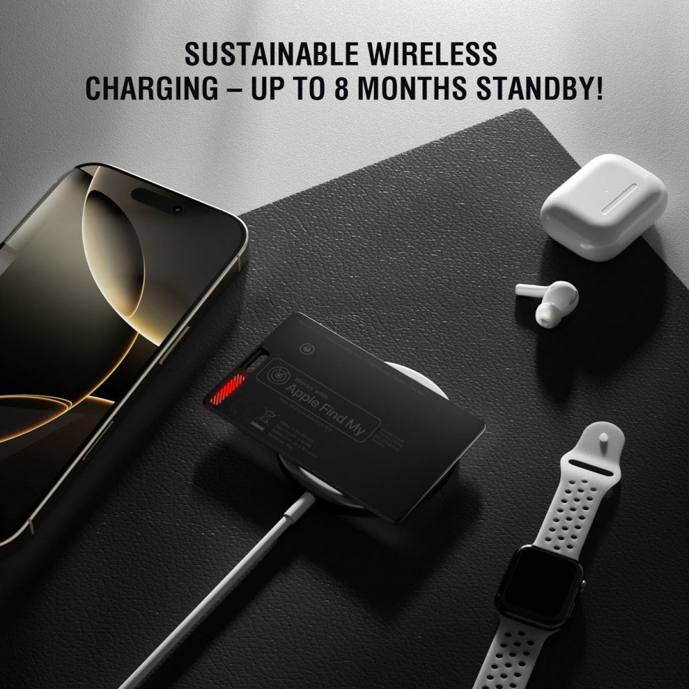 4Smarts Location Finder SkyTag-Kort - Trådlös Laddning - Svart