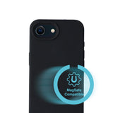 iPhone 16e 4smarts Silikon Skal - MagSafe Kompatibel - Svart