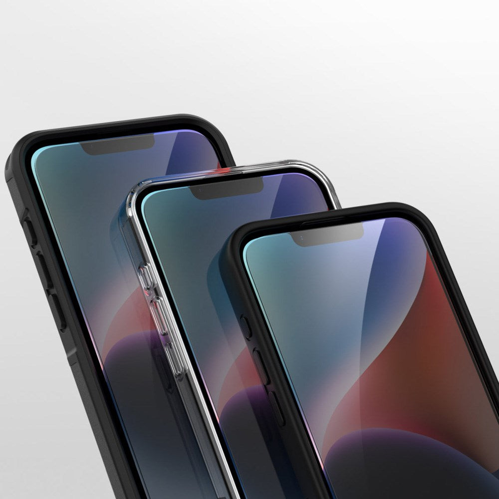 iPhone 16e 4smarts Second Glass Skärmskydd m. Monteringsram - Privacy Funktion - Transparent