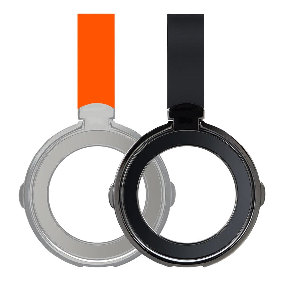 4smarts Magnetisk Finger Ring - MagSafe Kompatibel - 2 st - Svart / Orange