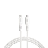 4smarts PremiumCord USB-C till USB-C Kabel 60W - 1.5 m - Vit