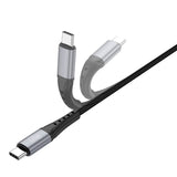 4smarts PrimeCord USB-C till USB-C Kabel 60W - 1.5 m - Svart