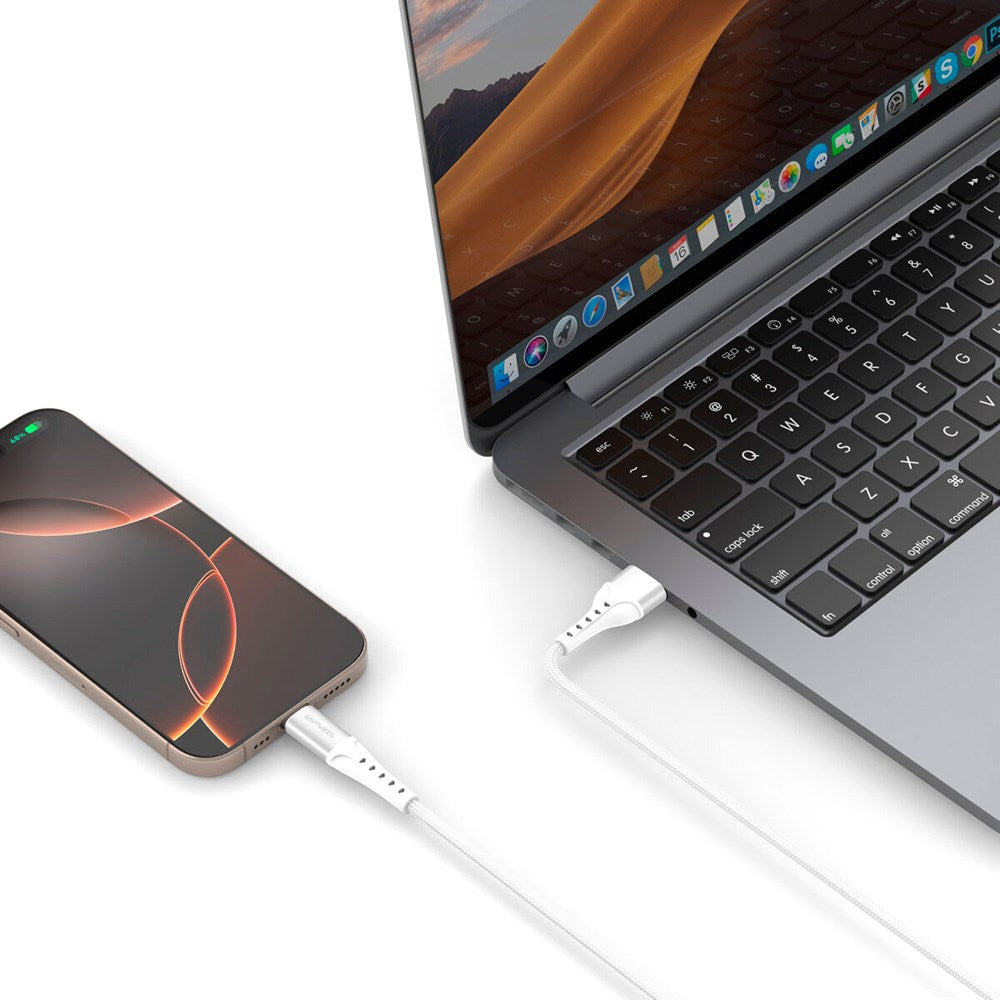 4smarts PrimeCord USB-C till USB-A Kabel 18W - 1.5 m - Vit