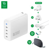 4smarts GaN Flex Pro Reseladdare 200W - 4x USB-C - Vit