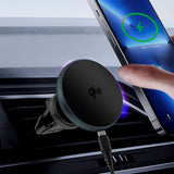 4smarts Qi2 Trådlös Billaddare - MagSafe Kompatibel - Grå