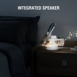4smarts 3-i-1 Trådlös Laddare med Inbyggd Lampa & Bluetooth för Smartphone / Smartklocka / AirPods - MagSafe / Qi2 Kompatibel - Vit