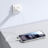 iPhone Air 4Smarts 3-i-1 Premium Starter Set - MagSafe Skal, Skärmskydd & 20W Väggladdare - Genomskinlig / Vit