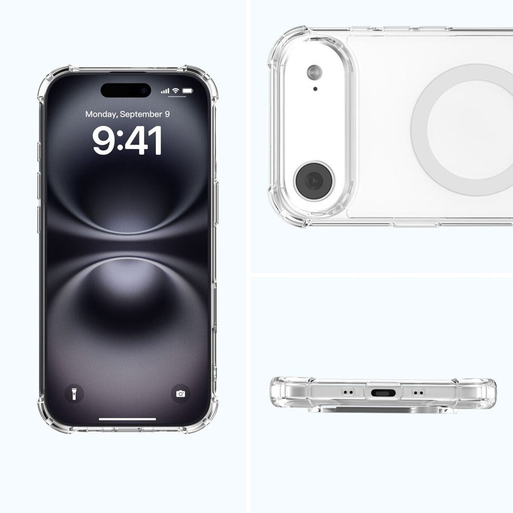 iPhone Air 4Smarts IBIZA Hybrid Skal - MagSafe Kompatibelt - Genomskinlig