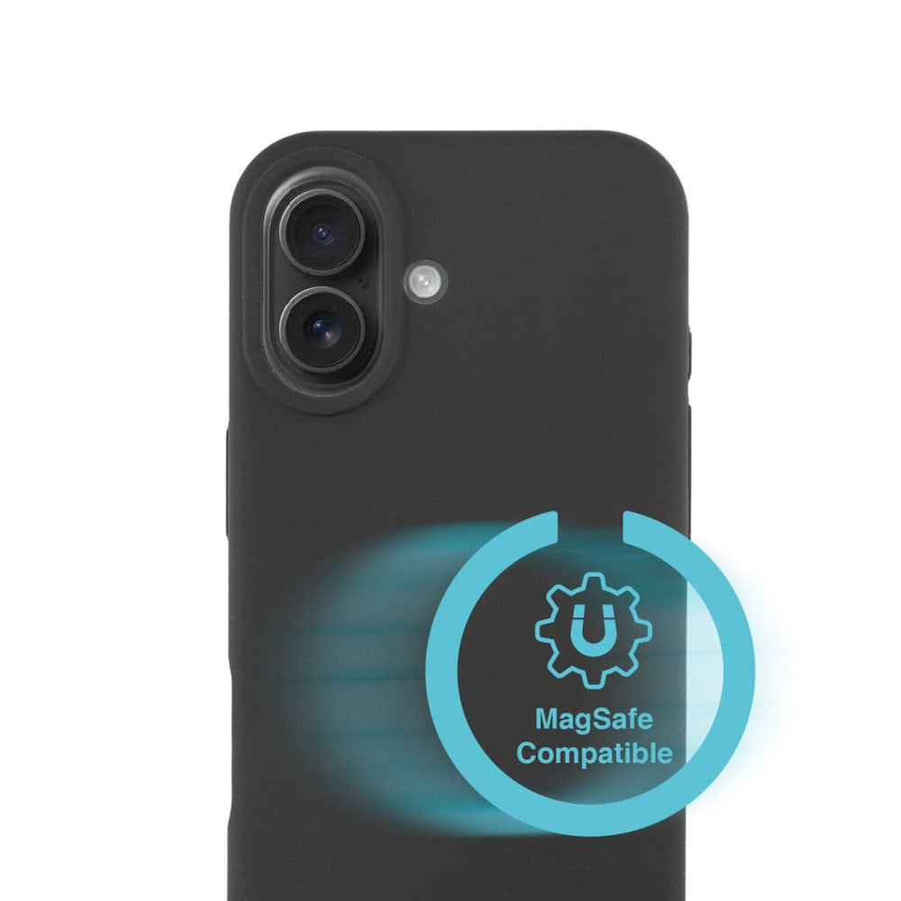 iPhone 17 4Smarts Silikon Skal - MagSafe Kompatibelt - Svart