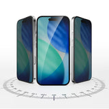 iPhone 17 4Smarts Second Glass Skärmskydd med Monteringsram - Privacy Funktion - Genomskinlig