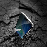 iPhone 17 4Smarts Second Glass Skärmskydd med Monteringsram - Privacy Funktion - Genomskinlig