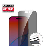 iPhone 17 4Smarts Second Glass Skärmskydd med Monteringsram - Privacy Funktion - Genomskinlig