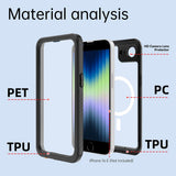 iPhone 17e / 16e 4Smarts Vattentätt 360 Skal - MagSafe Kompatibelt - Genomskinlig / Svart