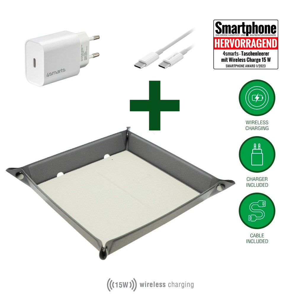 4smarts SmartTray Laddningsset - Grå