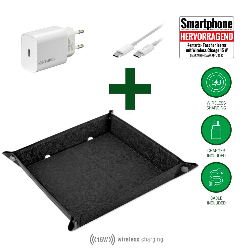 4smarts SmartTray Laddningsset - Svart