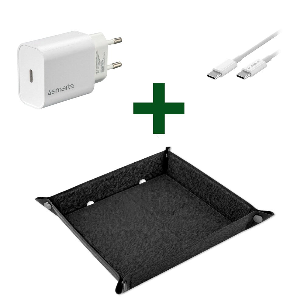4smarts SmartTray Laddningsset - Svart
