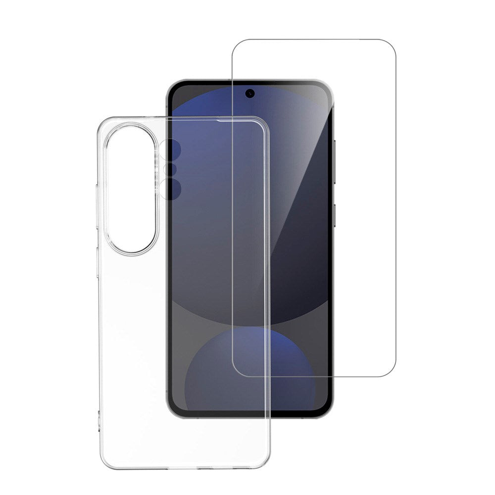 Samsung Galaxy S26 Ultra 4smarts 360° Skyddsset m. Skal & Skärmskyddsglas - Genomskinlig