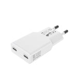 4smarts PDPlug Slim 30W Väggladdare med 2 x USB-C - Vit