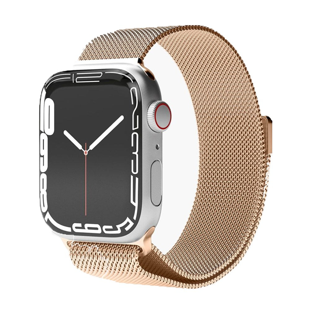 Vonmählen Apple Watch (42/44/SE/45/46/49mm) Milanese Loop Rostfritt Stål Rem - Rose Gold