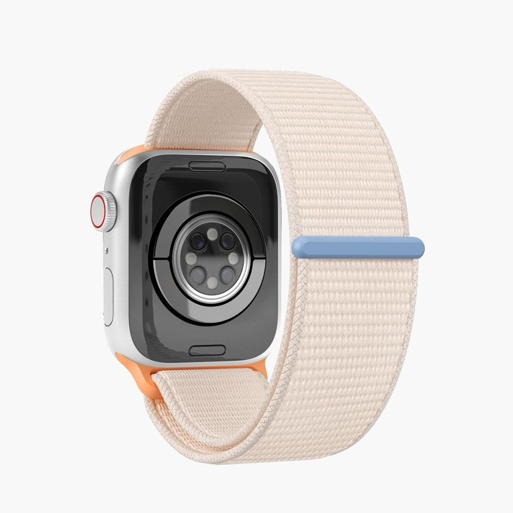 Apple Watch (42/44/45/SE/49mm) Vonmählen Fitness Loop Nylonrem - Creme