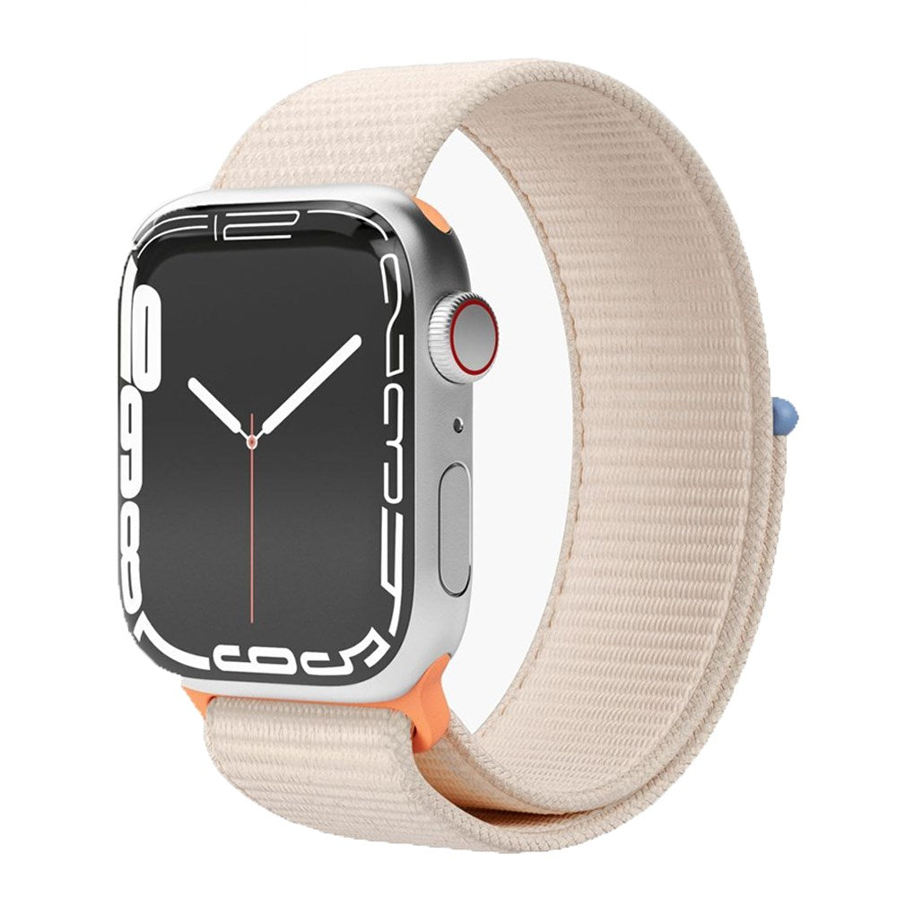 Apple Watch (42/44/45/SE/49mm) Vonmählen Fitness Loop Nylonrem - Creme