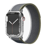 Vonmählen Apple Watch (42/44/45/SE/49mm) Trekking Loop Nylonrem - Grå / Grön