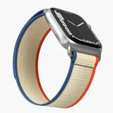 Vonmählen Apple Watch (42/44/45/SE/49mm) Trekking Loop Nylonrem - Orange / Beige