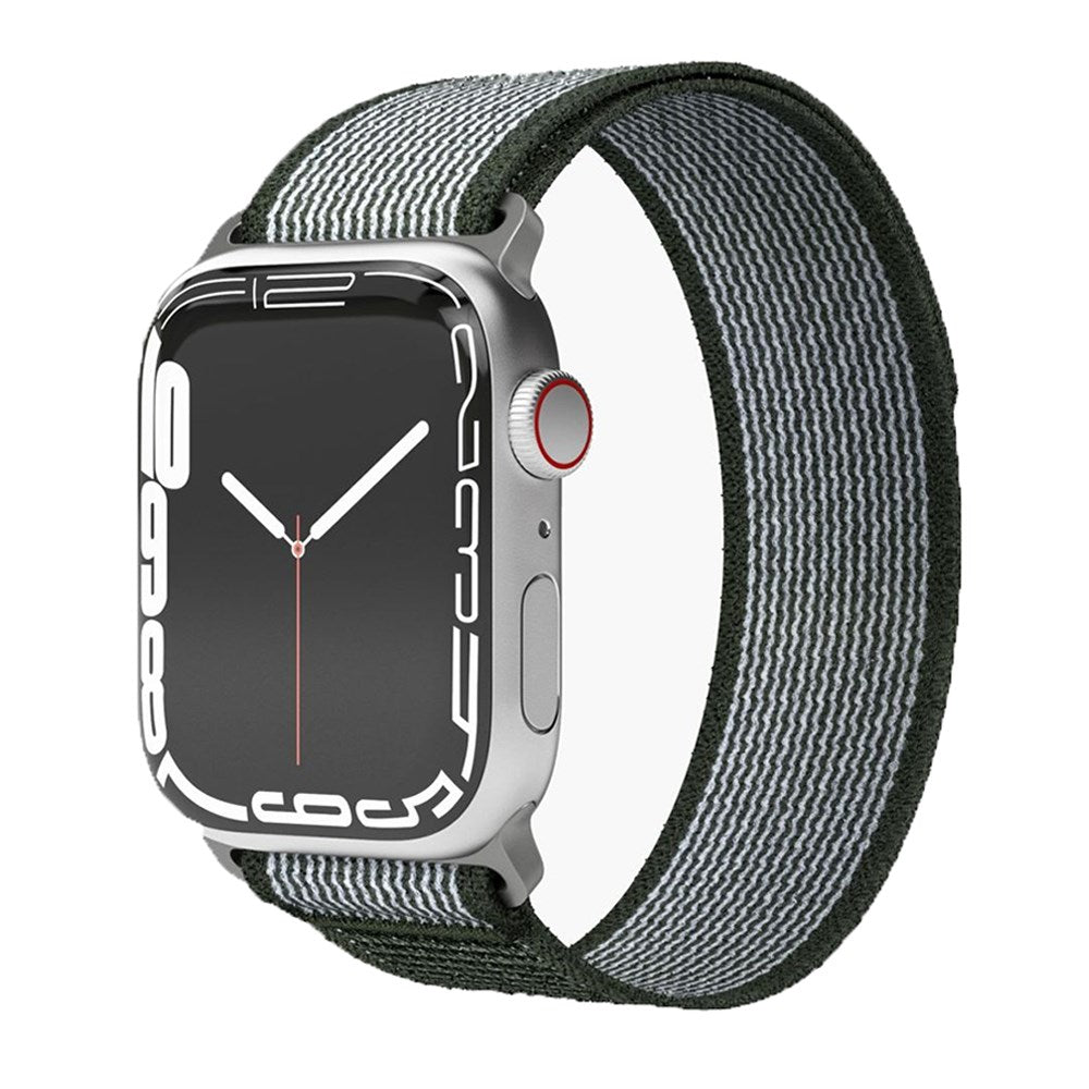 Vonmählen Apple Watch (42/44/45/SE/49mm) Trekking Loop Nylonrem - Vit / Grön