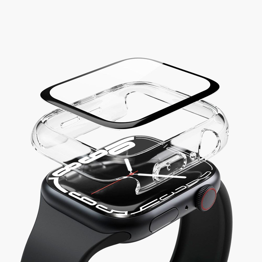 Vonmählen Apple Watch Series 8 / 9 (45mm) Tunt Skal med Skärmskydd - Transparent