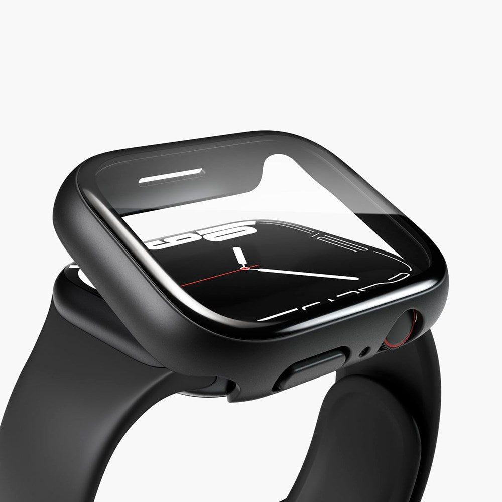 Vonmählen Apple Watch Series 8 / 9 (41mm) Tunt Skal med Skärmskydd - Svart