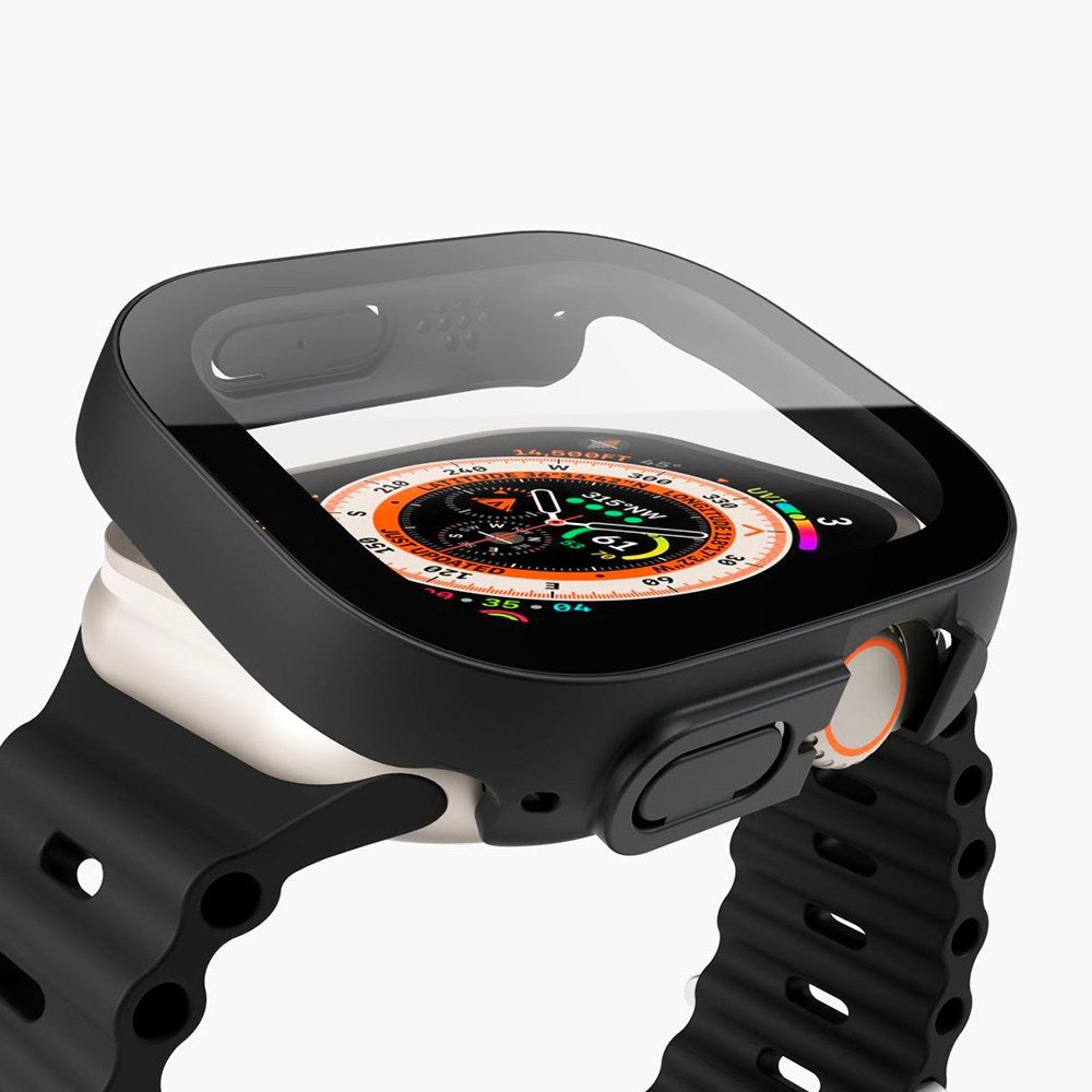 Vonmählen Apple Watch Ultra 1 / 2 (49mm) Tunt Skal med Skärmskydd - Svart