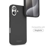 Vonmählen iPhone 16 Like Leather Skal - MagSafe Kompatibel - Black