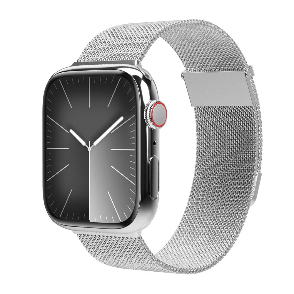 Vonmählen Apple Watch (38/40/SE/41/42mm) Milanese Loop 2 Rostfritt Stål Rem - Silver