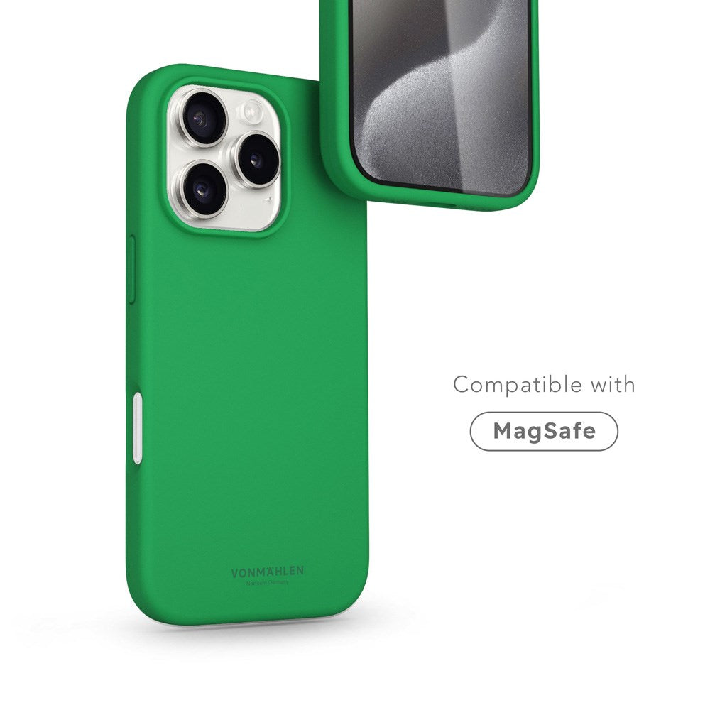 Vonmählen iPhone 16 Pro Eco Silikon Skal - MagSafe Kompatibelt - Green Haven